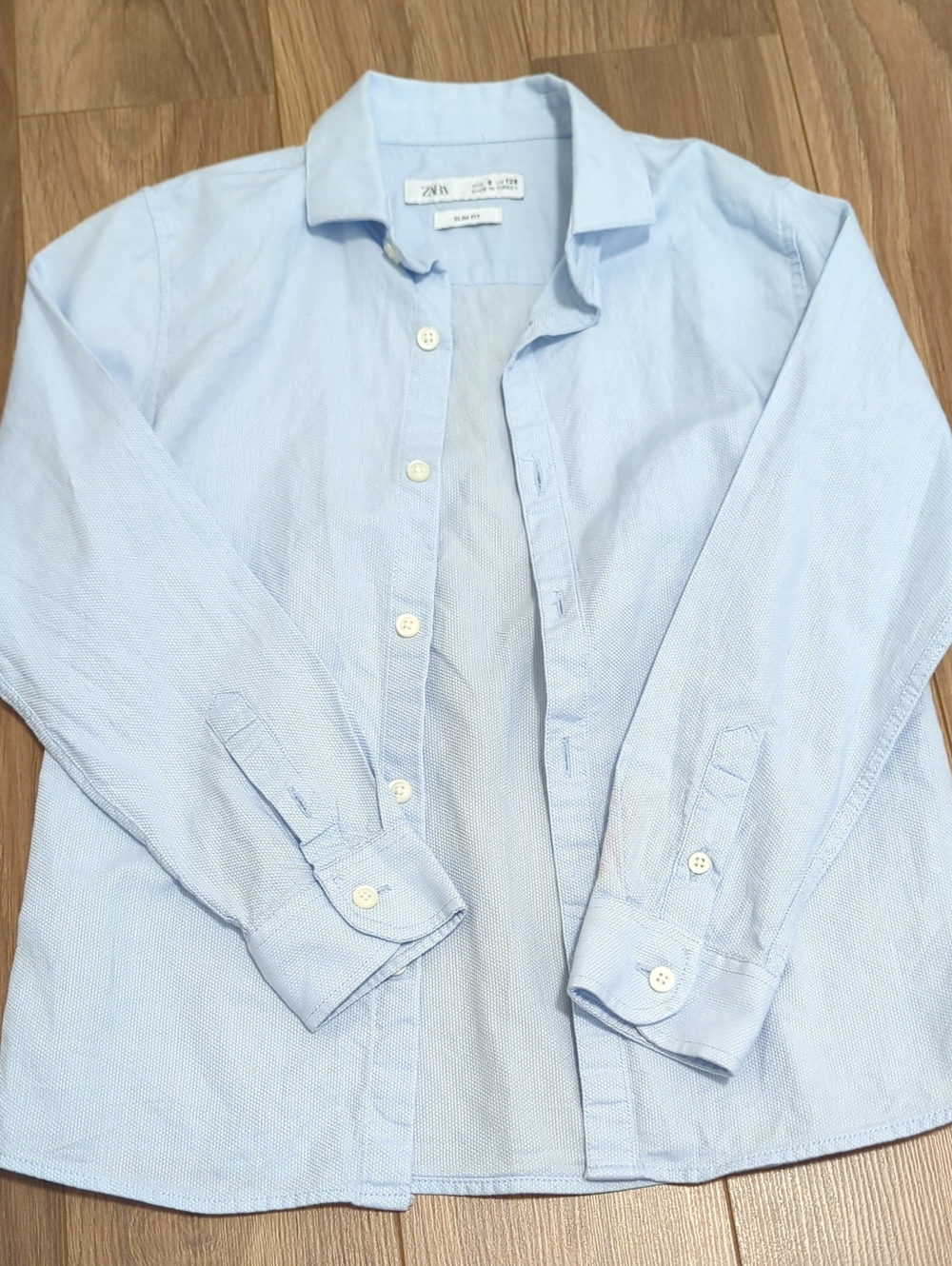 Zara Light Blue Button-Down Shirt
